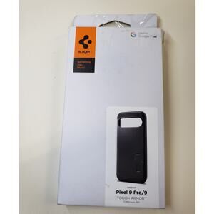 Spigen for Pixel 9 Case/Pixel 9 Pro Case Tough Armor with Kickstand. Black
